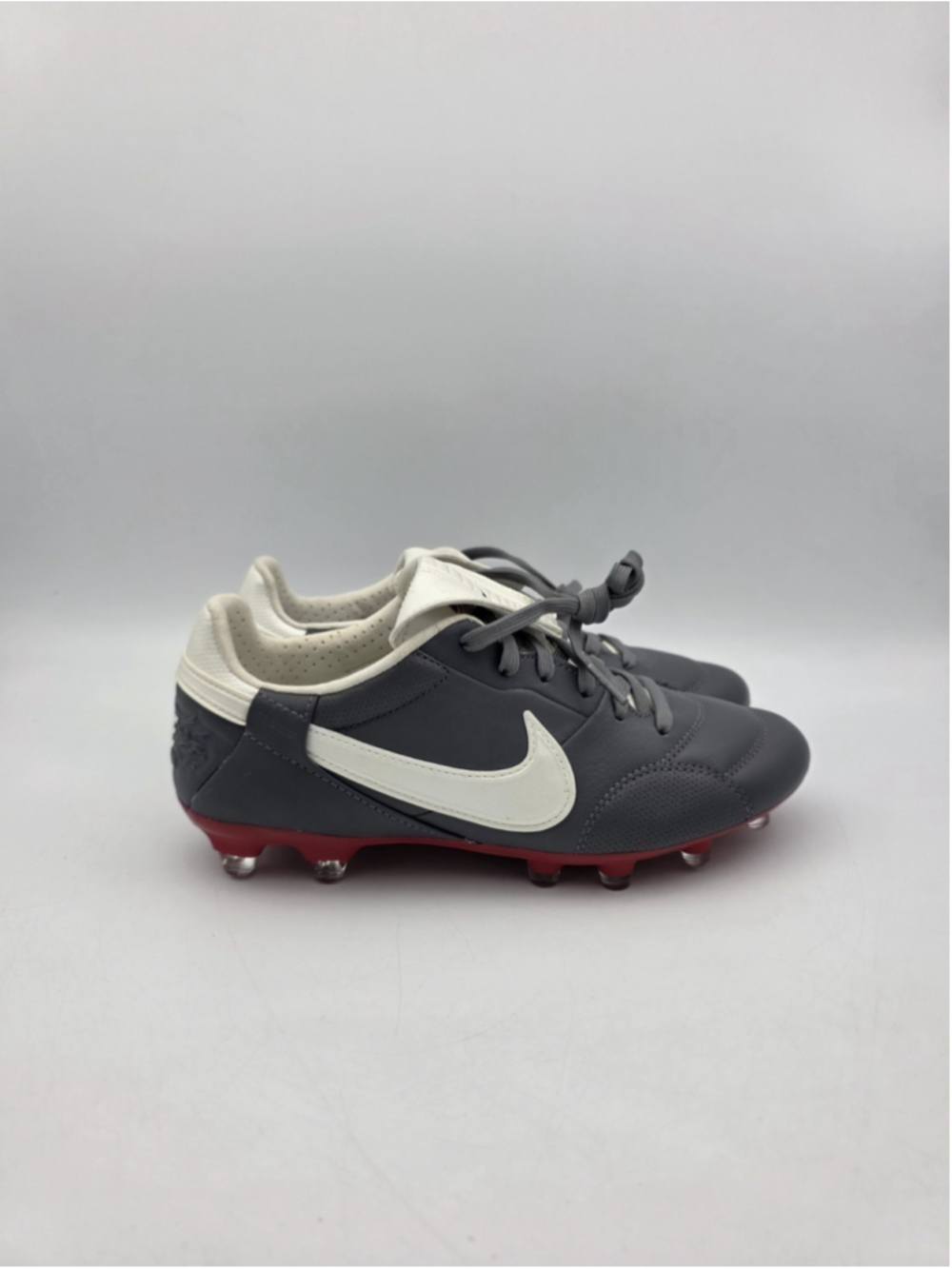 NEW Nike Premier III FG Graphite Grey Red Soccer Cleats Mens Size 5.5 HM0265-003